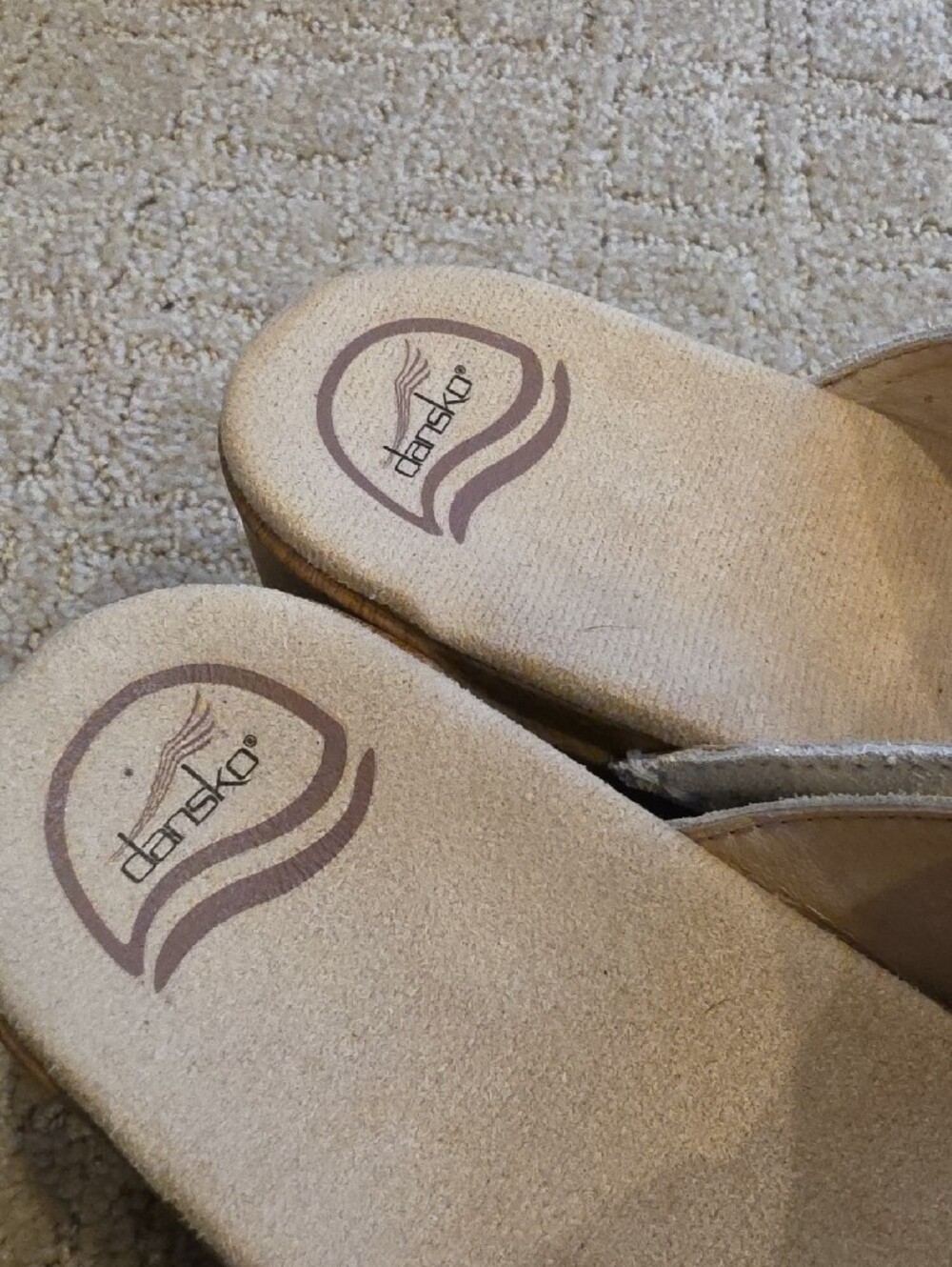 Dansko Sophie White Leather Double-Buckle Clog Mule Size 10.5 Or Euro 41 Leather - Picture 3 of 8